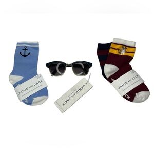 Janie and Jack 12-24 Month Boys Bundle Socks and Sunglasses